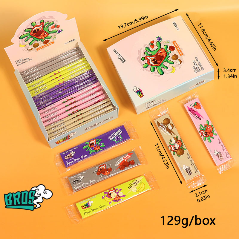 Papeles de liar con sabor en caja